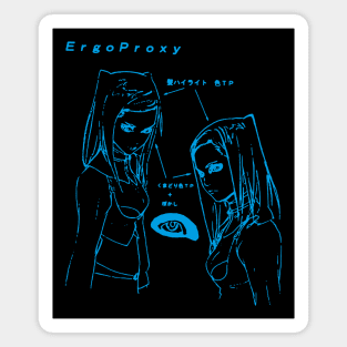 Re-L Mayer - eye sketch (cyan) Magnet